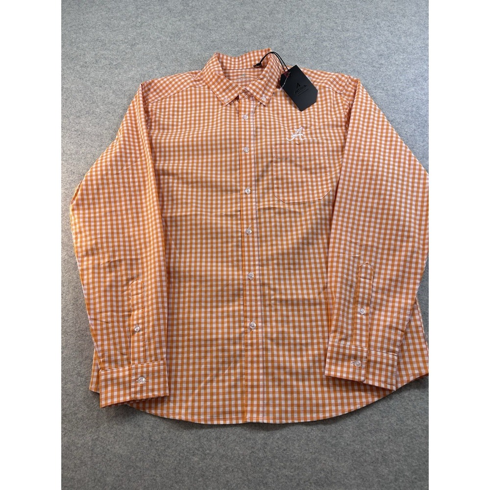 Antigua Men's Alabama Crimson Tide Structured Button-Up Long Sleeve Shirt Size L